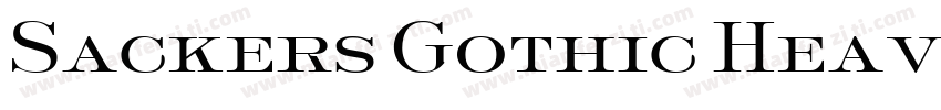 Sackers Gothic Heavy AT字体转换